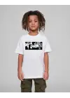 SBRD- Çocuk Unisex Baskılı T-shirt - Beyaz
