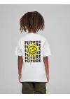SBRD- Çocuk Unisex Baskılı T-shirt - Beyaz