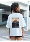 SBRD- Çocuk Unisex Baskılı T-shirt - Beyaz