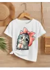 SBRD- Çocuk Unisex Baskılı T-shirt - Beyaz