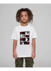 SBRD- Çocuk Unisex Baskılı T-shirt - Beyaz