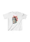 SBRD- Çocuk Unisex Baskılı T-shirt - Beyaz