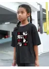 SBRD- Çocuk Unisex Baskılı T-shirt - Siyah