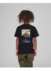 SBRD- Çocuk Unisex Baskılı T-shirt - Siyah