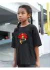 SBRD- Çocuk Unisex Baskılı T-shirt - Siyah