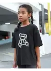 SBRD- Çocuk Unisex Baskılı T-shirt - Siyah