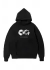 SBRD- Erkek 10 Kasıma Özel 3 İplik Kapüşonlu Baskılı Sweatshirt Hoodie - Siyah
