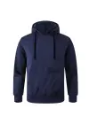 SBRD- Erkek 3 İplik Pamuklu Kapüşonlu Cepli Oversize Hoodie Sweatshirt - Lacivert