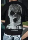 SBRD- Erkek 3 İplik Pamuklu Kışlık Bisiklet Yaka Baskılı Sweatshirt - Siyah