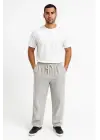 SBRD- Erkek Fitilli Kadife Cepli Buggy Pantolon Oversize Rahat Kalıp - Gri