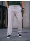 SBRD- Erkek Keten Cepli Çıma Dikişli Jogger Buggy Pantalon Rahat Kalıp - Gri