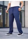 SBRD- Erkek Keten Cepli Çıma Dikişli Jogger Buggy Pantalon Rahat Kalıp - Lacivert