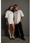 SBRD- Erkek Oversize Tişört Golf Gtı Retro Araba Baskılı T-shirt - Beyaz