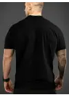 SBRD- Erkek T-shirt Komik multitasker Baskılı Kısa Kol Tişört - Siyah
