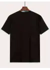 SBRD- Erkek Tişört Araba Baskılı Kısa Kol T-shirt - Siyah