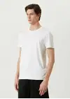SBRD- Erkek  Tişört Basic Bisiklet Yaka Regular kısa Kol T-shirt - Beyaz