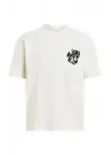 SBRD- Erkek Tişört Baskılı Oversize Kısa Kol T-shirt - Beyaz