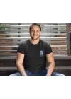 SBRD- Erkek Tişort  Bisiklet Yaka Baskılı Kısa Kol T-shirt - Siyah