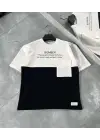 SBRD- Erkek Tişört Torba Cepli Parçalı Kısa Kol T-shirt - İyah