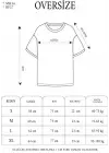 SBRD- Kadın Bisiklet Yaka Baskılı Oversize Kısa Kol T-shirt - Bej