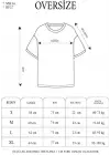 SBRD- Kadın Bisiklet Yaka Baskılı Oversize T-shirt - Beyaz