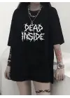 SBRD- Kadın T-shirt Bisiklet Yaka Oversize Kısa Kollu Tişört - Siyah