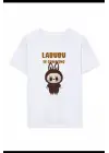 SBRD- Kız Labubu Çocuk Baskılı T-shirt - Beyaz