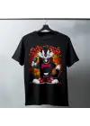 SBRD- Sylvester Graffiti Baskılı Unisex Siyah Oversize Tişört - 24/1 Penye