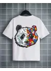 SBRD- Unisex Çocuk Baskılı T-shirt - Beyaz