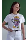 SBRD- Unisex Oversize 24/1 Penye Dtf Baskılı Tişört - Dtf137