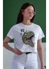 SBRD- Unisex Oversize 24/1 Penye Dtf Baskılı Tişört - Dtf148