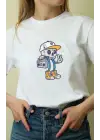 SBRD- Unisex Oversize 24/1 Penye Dtf Baskılı Tişört - Dtf152