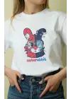 SBRD- Unisex Oversize 24/1 Penye Dtf Baskılı Tişört - Dtf159