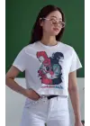 SBRD- Unisex Oversize 24/1 Penye Dtf Baskılı Tişört - Dtf159
