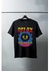 SBRD- Unisex Oversize 24/1 Penye Dtf Baskılı Tişört - Dtf162