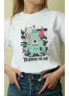 SBRD- Unisex Oversize 24/1 Penye Dtf Baskılı Tişört - Dtf165