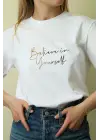 SBRD- Unisex Oversize 24/1 Penye Dtf Baskılı Tişört - Dtf206
