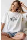 SBRD- Unisex Oversize 24/1 Penye Dtf Baskılı Tişört - Dtf230