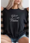 SBRD- Unisex Oversize 24/1 Penye Dtf Baskılı Tişört - Dtf280