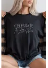 SBRD- Unisex Oversize 24/1 Penye Dtf Baskılı Tişört - Dtf284