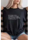 SBRD- Unisex Oversize 24/1 Penye Dtf Baskılı Tişört - Dtf285