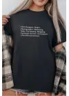 SBRD- Unisex Oversize 24/1 Penye Dtf Baskılı Tişört - Dtf285