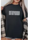 SBRD- Unisex Oversize 24/1 Penye Dtf Baskılı Tişört - Dtf297