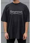 SBRD- Unisex Oversize 24/1 Penye Dtf Baskılı Tişört - Dtf298