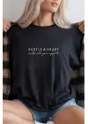 SBRD- Unisex Oversize 24/1 Penye Dtf Baskılı Tişört - Dtf300