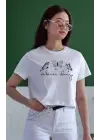SBRD- Unisex Oversize 24/1 Penye Dtf Baskılı Tişört - Dtf68