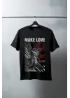 SBRD- Unisex Oversize 24/1 Penye Dtf Baskılı Tişört - Dtf78