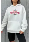 SBRD- Yılbaşı Merry Chrıstmas Sweatshirt & Hoodie - Beyaz