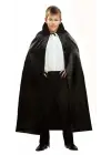 Siyah Renk Yakalı Halloween Pelerini 90 cm