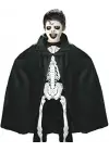 Siyah Renk Yakalı Halloween Pelerini 90 cm